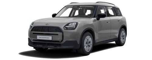 MINI Countryman E in Grau mit transparentem Hintergrund