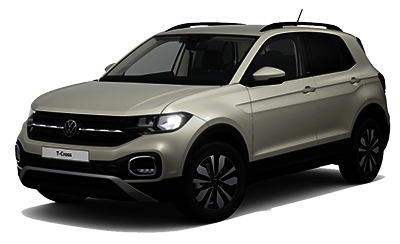 z.B. Volkswagen T-Cross MOVE 1.0 l TSI OPF, 70 kW (95 PS), 5-Gang-Schaltgetriebe