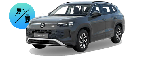 z. B. VW Tayron Life 1,5 l eHybrid OPF 110 kW (150 PS) / 85 kW (115 PS) 6-Gang-DSG | Fokusmodell Q2 26
