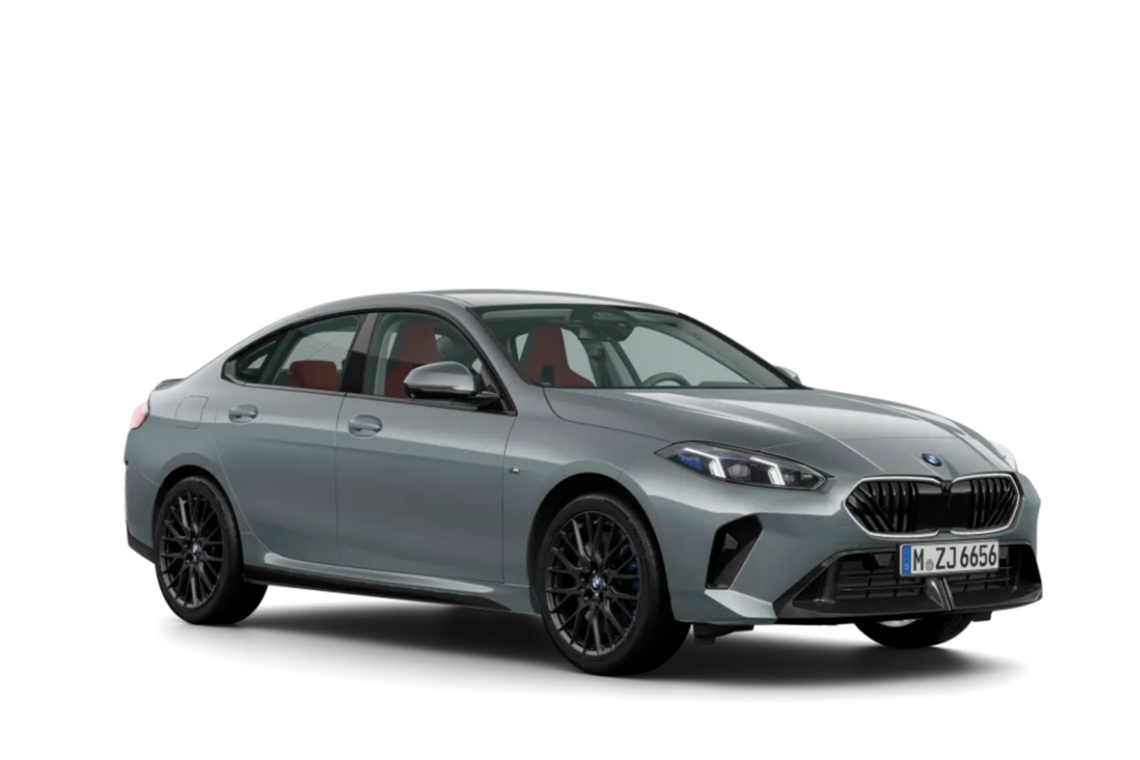 Grauer BMW 2er mit transparentem Hintergrund