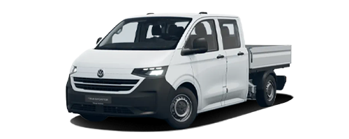 z. B. VW e-Transporter Pritschenwagen Doppelkabine Motor: BEV 100 kW (136 PS) 70 kWh | Q3 26
