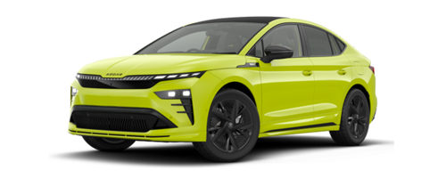 z.B. Škoda Enyaq Coupé RS Coupe 84 kWh Batterie Elektromotor 250 kW (340 PS) | Fokusmodell Q4 25