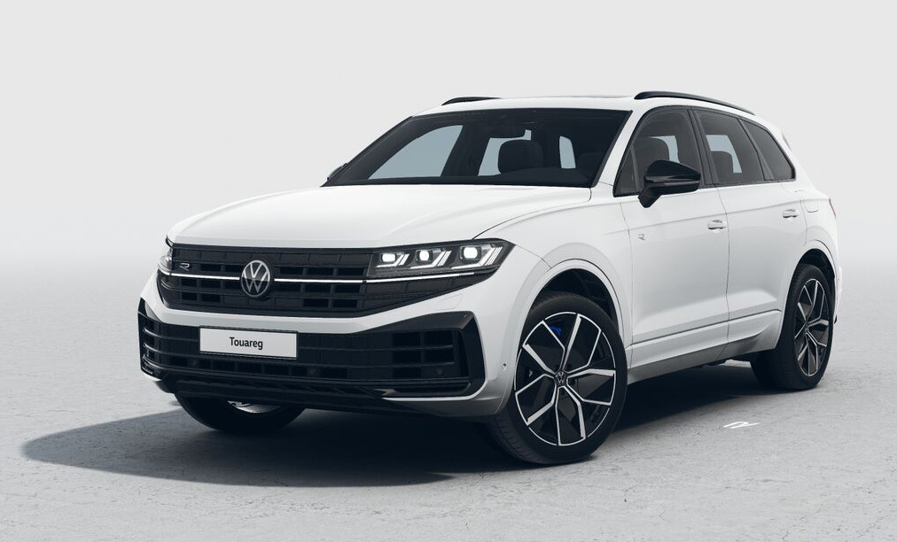 z.B. Touareg R 3,0 l V6 eHybrid OPF 4MOTION 250 kW (340 PS) / 100 KW (136 PS), 8-Gang-Automatik (Tiptronic)