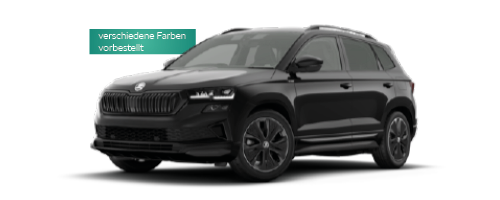 z. B. Škoda Karoq Sportline 2,0 TSI 140 kW (190 PS) 7-Gang-DSG | Q4 25