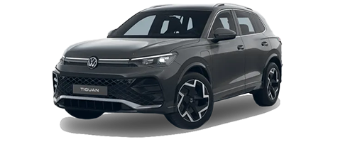 z. B. VW Tiguan R-Line 1,5 l eTSI OPF 110 kW (150 PS) 7-Gang-DSG | Q2 26