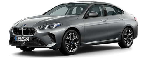 Grauer BMW 2er mit transparentem Hintergrund