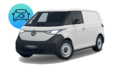z. B. ID. Buzz Cargo Pure Motor: 125 kW (170 PS) 59 kWh | Fokusmodell Q4 25