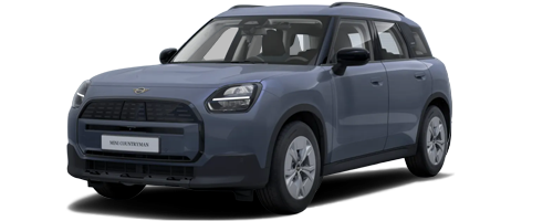 Blauer MINI Countryman E mit transparentem Hintergrund